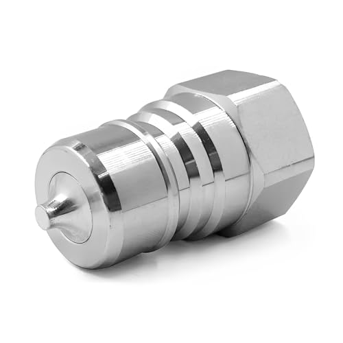 Image of 3 /4 inch NPT Thread ISO7241-1A Hydraulic Quick Disconnect Coupler /Quick Coupling Set with Dust Caps