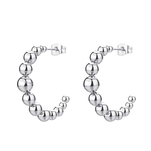 Brosway Orecchini A Cerchio Donna In Acciaio, Orecchini Donna Collezione Perfect - Bpc28