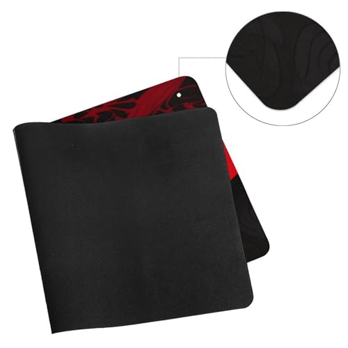 Red Black Desk Pad Large Office Desk Mat Waterproof Mouse Pad miniatura 7