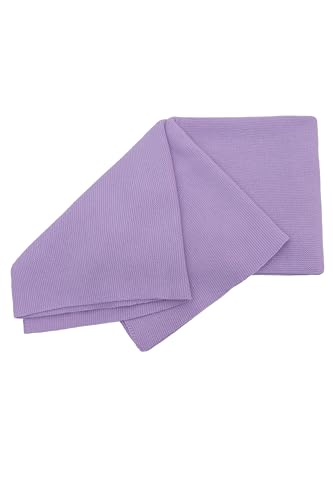 Image of Lilax Cotton Knit Receiving Blanket, Warm Cozy Swaddle Cuddle Stroller Crib Blanket for Newborns Infants & Toddlers 33.5 inch x 31.5 inch, Lavender