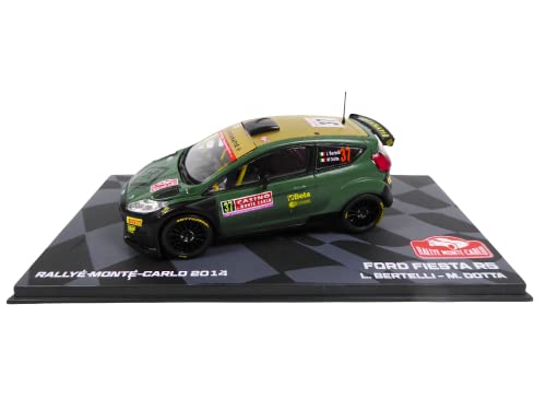 OPO 10 - Voiture Rallye 1/43 Compatible avec Ford Fiesta R5 Monte Carlo 2014 Bertelli Dotta - BR20