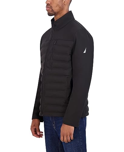 Image of Nautica Men's Lightweight Softshell Jacket - Bonded Fleece Lining, Regular, Big & Tall Sizes