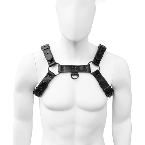 Mens Harness Belt Adjustable Crocodile Print Body Chest Harness Belt for Halloween Christmas2