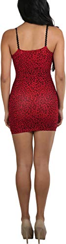 Image of ToBeInStyle Women's Stretch See Through Fishnet Novelty Mini Rave Party Dress