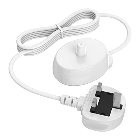 BENSN Electric Toothbrush Charger, Type 3757 Chargers UK Plug for Pro 1 570 Pro 2 2500 Pro 3 3000 3500 Kids Smart 4 6 Vitality Genius X 8000 9000 Toothbrushes Charging Adapter Cover