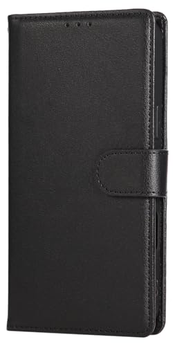 Galaxy Z Fold7 用 ケース 手帳型 カード収納 PUレザー フリップカバー スタンド機能 - ブラック