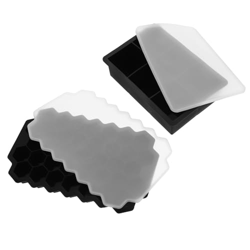 Juego de moldes para cubitos de hielo de silicona ARTIBETTER miniatura 1