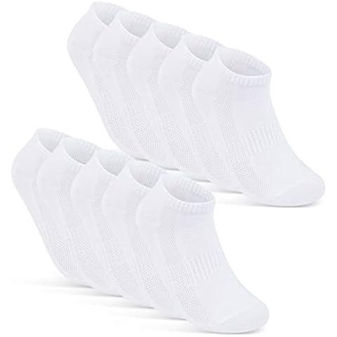 Sneaker Socken Damen 35-38 Weiß Baumwolle 10 Paar Damen Sneaker Socken 38 Damen Socken 35-38 Sneaker Socks Women Weiße Sneakersocken Damen 35-38 Sportsocken 16510 (Weiß 35-38) Cover