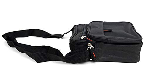 Urban-Peacock Men's Compact Messenger Bag/Accessory Pouch with Adjustable Strap (Black)4