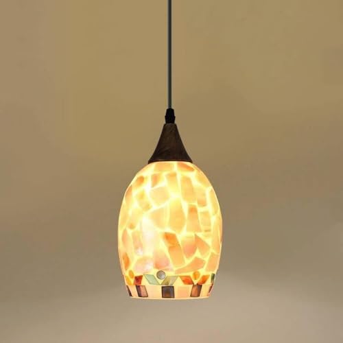 Lustre réglable en verre avec abat-jour E27 au design épuré contemporain