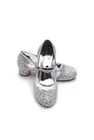 ELSA & ANNA Prinzessin Schuhe Mädchen – Prinzessin Schuhe mit 3 cm hohem Absatz – Glitzer Schuhe Mädchen – Schuhe für ELSA Kleid für Partys, Fasching, Karneval – (SIL12-SH)