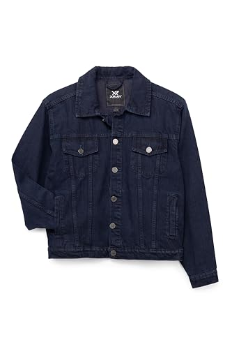 Image of X RAY Boys & Kids Denim Jean Jacket, 100% Cotton & Cotton Flex Washed Fall Outerwear Trucker Casual Jacket for Boys