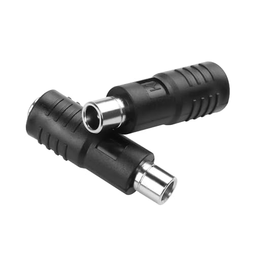 YAODHAOD DC5521 auf DC8020 Adapter, DC5521 5,5 mm x 2,1 mm Buchse auf DC8020 Stecker, Adapter, kompatibel mit Jackery für Solarpanel, Wohnmobil, tragbare Kraftstation, Solargenerator (2 Stück)