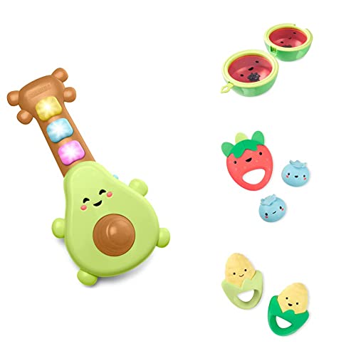 Image of Skip Hop Farmstand Musical Toy Holiday Gift Gift Set for Baby: Rock-A-Mole Guitar, Watermelon Drum, Mara-Corns, and Berry Band Set