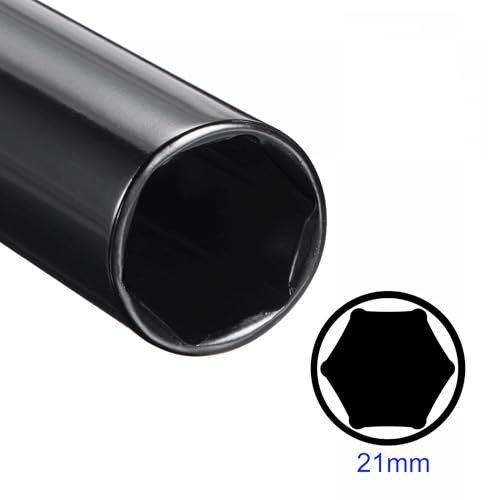 MACHSWON 2Pcs 1/2 Inch Drive - 21mm Deep Impact Socket with 6 Point Design, Heat-Treated Cr-V Steel 150mm Length, Metric Sizes - Image 3