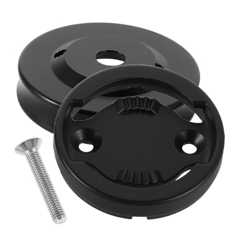 Abaodam 1 Set Aluminum Alloy Hat Headset Cover Road Cycling Computer Mount Black Plastic Bike Headset Cover Bicycle Handlebar Computer Mount