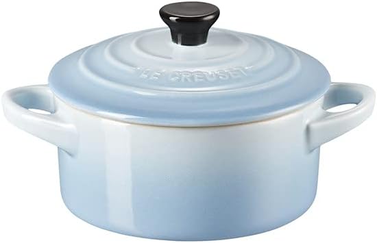 Le Creuset Kamionka mały okrągły garnek do zapiekanki, 0,25 l, niebieski nadmorski, 71901104200100