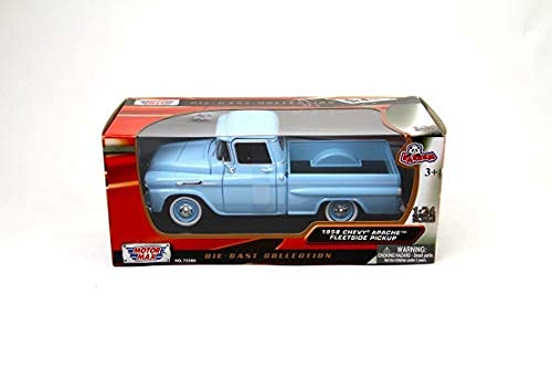 Motor Max 1:24 W/B American Classics 1958 Chevrolet Apache Fleetside Pickup Diecast Vehicle #TOP4