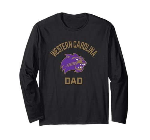 Western Carolina University Catamounts Arched Dad Long Sleeve T-Shirt