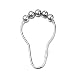 LIHAO Closed Style Rustproof Stainless Steel Shower Curtain Rings, Chrome