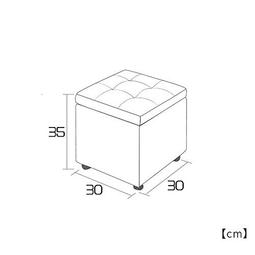 Pouf cube de rangement marron idéal pour un salon ordonné