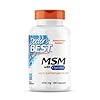 Doctor’s Best, MSM with OptiMSM, 1000 mg, 180 Capsules, Highly Dosed, Laboratory Tested, SOYA Free, Gluten Free, Non-GMO…