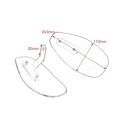 Protège-mains moto custom fumé pour Harley Davidson Cruiser - 2