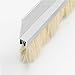 Wool Brush Strip Industrial Machinery Machine Tool Brush Door and Window Door Bottom Dust Brush H-Shaped Aluminum Alloy Strip Brush(Hair Length 60 mm)