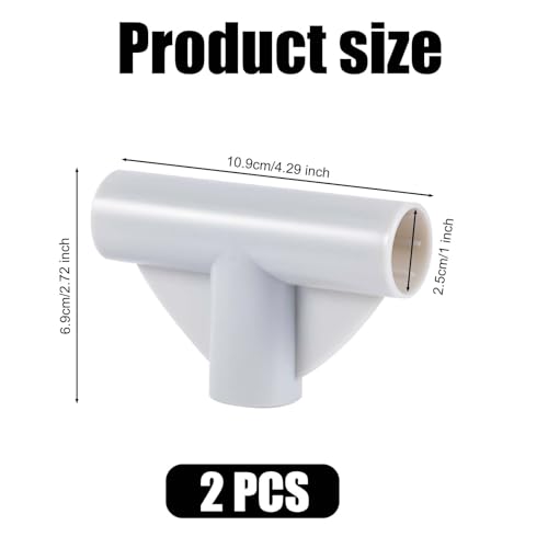 Image of 2pcs Baby Playpen Parts T-Shaped Joints, 3-Way Baby Playpen Replacement Parts T Connector 1in in Inner Diameter Baby Playpen Connectors Accessories for Baby Play Pen Yard