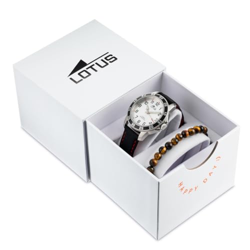 LOTUS Reloj Niño Analógico de Cuero Negro - Movimiento de Cuarzo - Reloj Infantil - Cristal Mineral Alta Resistencia - Resistente al Agua 5 ATM 18787/6 - con Pulsera de Regalo - Junior Collection LOTUS Reloj Niño Analógico de Cuero Negro - Movimiento de Cuarzo - Reloj Infantil - Cristal Mineral Alta Resistencia - Resistente al Agua 5 ATM 18787/6 - con Pulsera de Regalo - Junior Collection