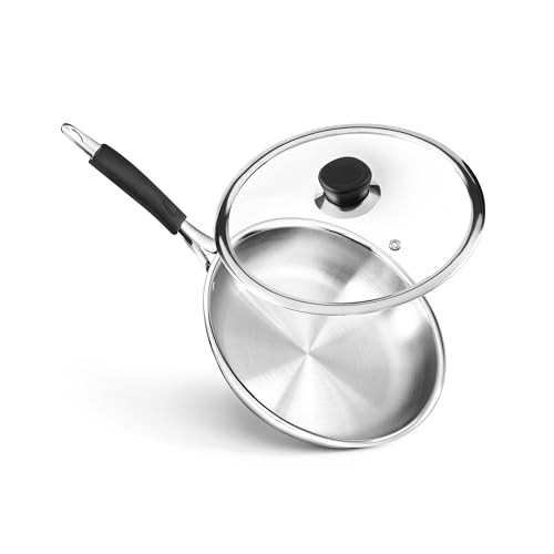 Durapan Stainless Steel Triply Frying Pan with Induction & Gas Fr...
