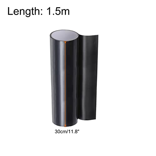 Image of HARFINGTON 2pcs Waterproof Patch Seal Tape 12 inch x5' Leak Repair Tape for Plastic Bucket /Basin Hoses Duct Pipes, Black