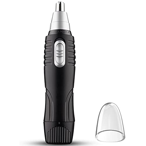 Nose Hair Trimmer, Ear and Nose Trimmer Clipper, Nose Trimmers Cordless for Man Woman, Portable Pen-Shaped Dual Edge Blades Trimming Tool with IPX7 Waterproof, Nose & Facial Hair Safety Scissor
