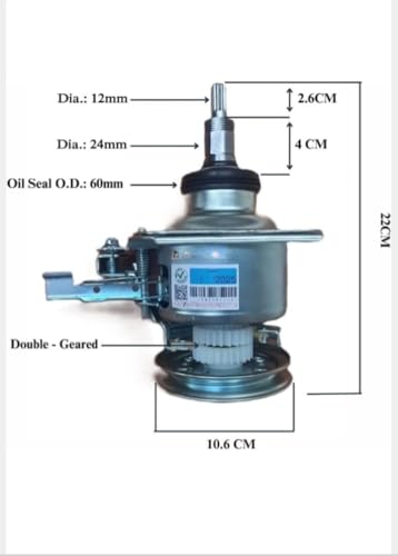 Image of Gearbox or Clutch assembly for LG Top Load Fully Automatic 6.5kg to 7kg washing machine. | Compatible for Fuzzy Logic & Turbodrum Models