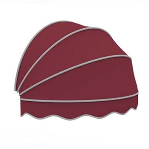 Auvent de terrasse pliable anti-UV rouge 120 cm avec toile imperméable - 3