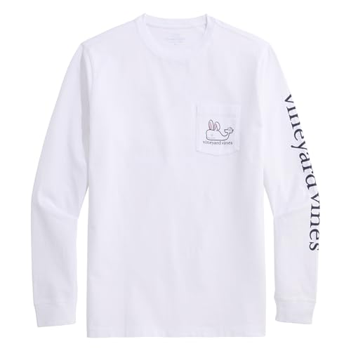 vineyard vines Men's Easter Bunny Whale Long-Sleeve Pocket Tee2