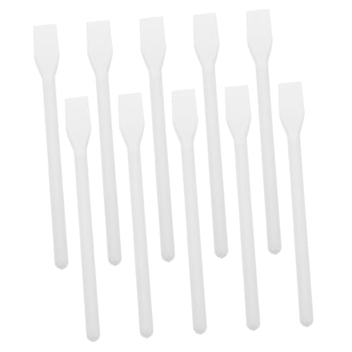 Gogogmee Plastic Stick Set 10pcs Stir Sticks Paint Glue Epoxy Stirrer for Crafts Mini Spatula for Makeup