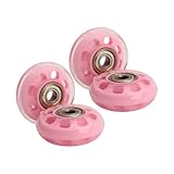 URPIZY 4 ruedas de repuesto para equipaje, 50 x 20 mm, para maleta, andador, cochecito, silla de ruedas, silenciosa y resistente a los golpes, fácil intercambio con eje de 8 mm