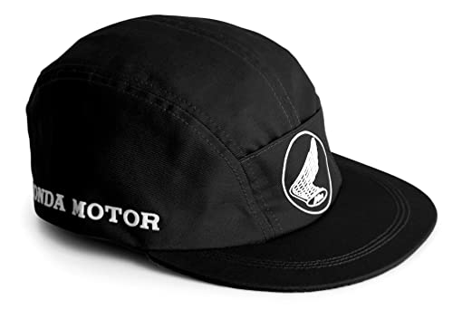 Vintage Culture - Officially Licensed Honda Racing Replica 1964 Mechanics Hat, Limited Production, Motorsports Apparel for Men & Women, 5-Panel Unisex Flex Fit for A Comfort Fit Black