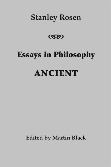Buy Essays in Philosophy: Ancient — BookShops.in