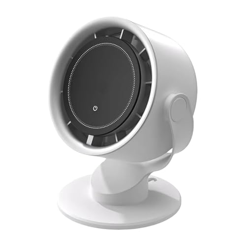 WOURRD Ventilador multifuncional para colgar en la pared, ventilador de refrigeración de 4000 mAh, 100 velocidades, textura ABS ajustable, adecuado para uso en interiores y exteriores