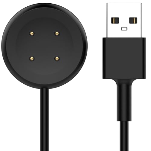 QHBAMD Charger Compatible for Google Pixel Watch 2, USB-A Replacement Magnetic Charging SmartwatchCable 3.3ft/1M Black