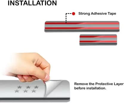 Image of AC Door Sill /Foot Step Stainless Steel Scuff Plate Plates Compatible with Honda City 2020-2023 (Set of 4 Pcs)