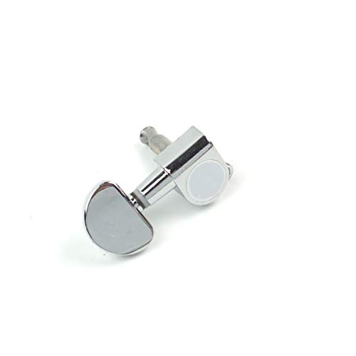 1x Guitar Machine Head Tuning Key Peg Mushroom-Shape, Treble Side G/B/E Chrome