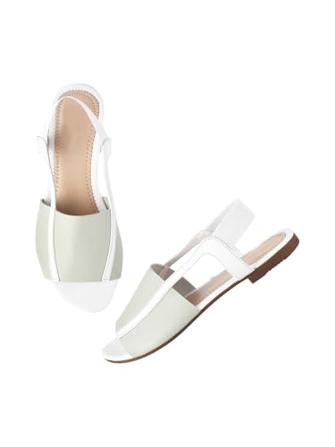 Image of SilverArrow womens Voyaga Flat Sandal, Fashion Sandals with Strap, Suitable for Fusion Outfit