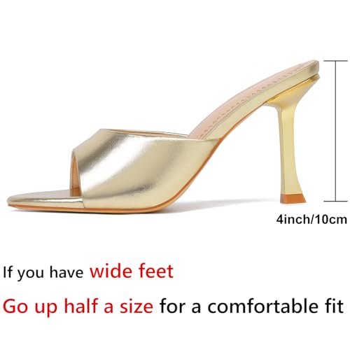 Image of Mostrin Kitten Heels for Women Round Toe Heels With Bow Vintage Mules Sexy Slip on Stiletto Backless Sandals for Party Daily