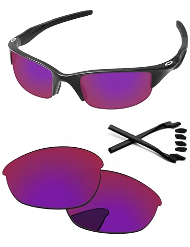Image of Replacement Lenses & Rubber Kits for Oakley Half Jacket 2.0 OO9144 62mm - Precision Fit, UV Block, Impact Resistant