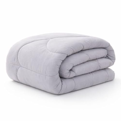 COMERCIAL CANDELA FELPUDOS Y ALFOMBRAS Edredón Nórdico Reversible Colores 350gr Relleno de Fibra Hueca Color (Gris, Cama 150)