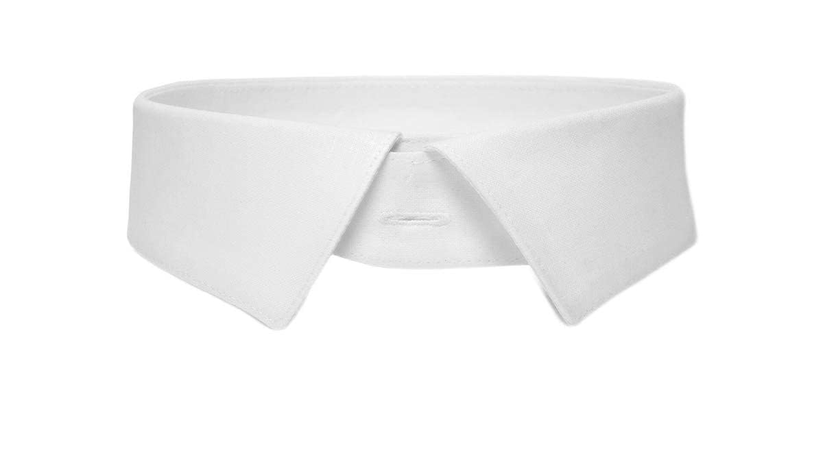 Luke Eyres Men's White Albany Starched Stiff Detachable Shirt Collar 15 1/2"