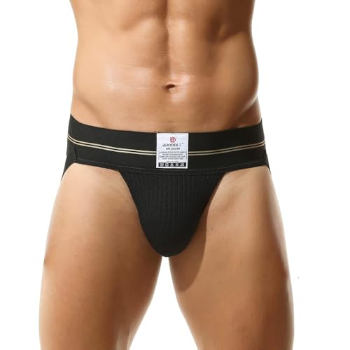 BRODDLE Men's Jockstrap Stretchy Nylon Mesh Pouch Performance Workout Athletic Supporters for Men2